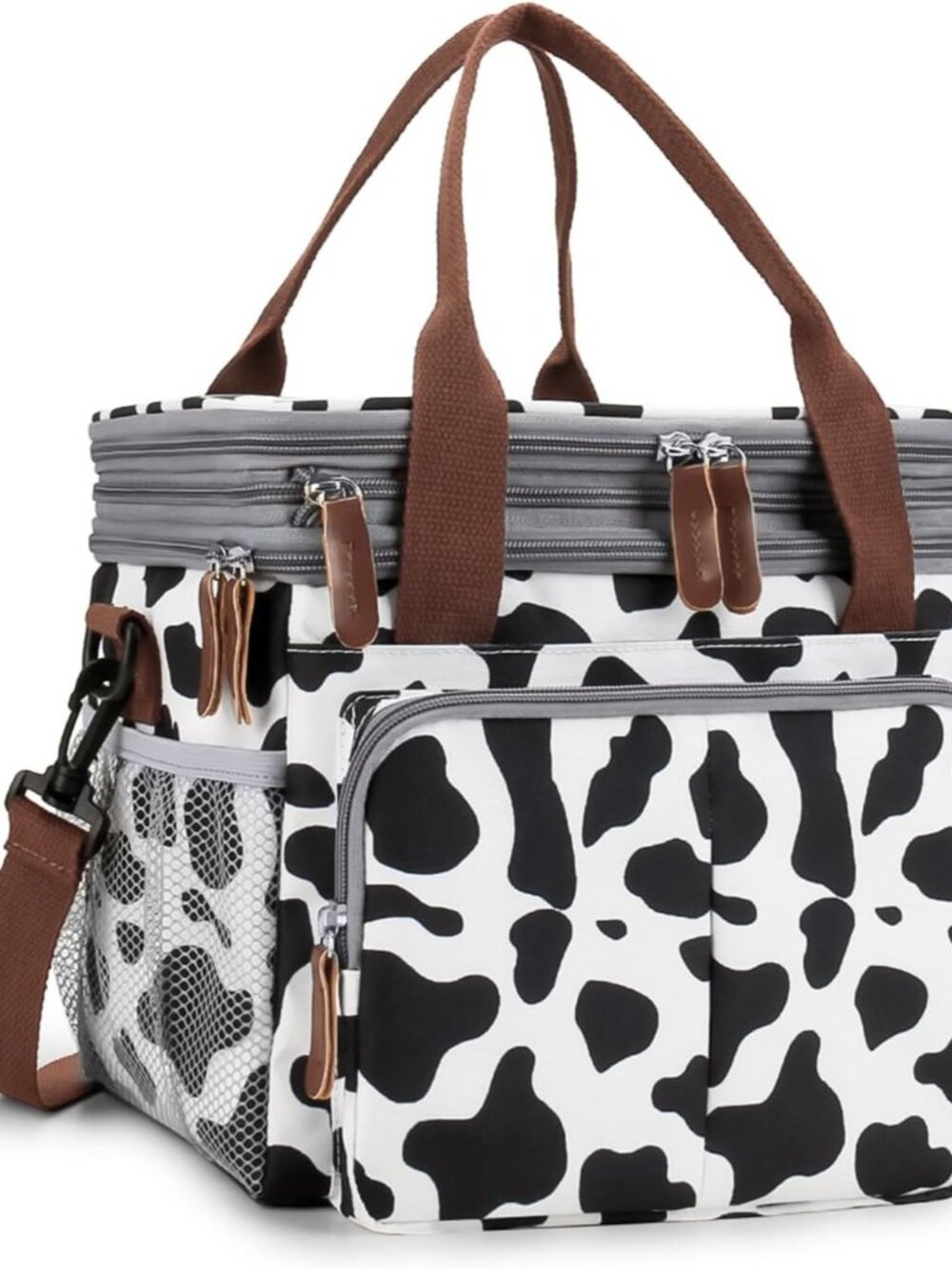 Lunch Bag for Women Men Double Deck Expandable Lunch Box,Large Lunch Bags,Leakpr
